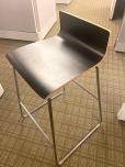 Used Low Back Breakroom Chairs - Black Seat - Chrome Frame - ITEM #:445023 - Img 2 of 3
