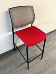 Used Barstool High Chairs - Red Seat - Grey Web Back - ITEM #:445025 - Img 1 of 4