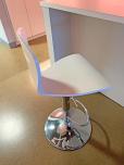 Used Barstool Chairs With White Wood Seat And Chrome Frame - ITEM #:445028 - Thumbnail image 4 of 4