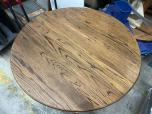 Used Round Dining Table - Medium Oak - ITEM #:445029 - Img 4 of 4