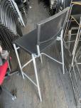 Used Barstool Chairs With Black Seat And Back - Grey Frame - ITEM #:445030 - Thumbnail image 3 of 3