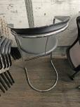 Used Breakroom Chairs - Black Vinyl - Chrome Frame - ITEM #:445031 - Img 3 of 3