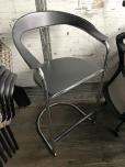 Used Breakroom Chairs With Black Leather And Chrome Frame - ITEM #:445031 - Thumbnail image 1 of 3