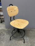 Used Ikea KULLABERG Swivel Chair - Pine And Black - ITEM #:445036 - Img 1 of 2