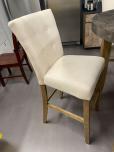 Used Breakroom Chairs - Off White Fabric - Wood Frame - ITEM #:445037 - Img 1 of 4