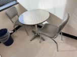 Used Breakroom Table Sets - Brushed Metal - Grey - ITEM #:445043 - Img 3 of 8
