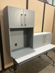 2-Piece Gray Laminate Breakroom Cabinet Set - ITEM #:445046 - Img 1 of 8
