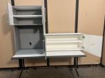 2-Piece Gray Laminate Breakroom Cabinet Set - ITEM #:445046 - Img 2 of 8