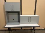 2-Piece Gray Laminate Breakroom Cabinet Set - ITEM #:445046 - Img 3 of 8