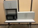2-Piece Gray Laminate Breakroom Cabinet Set - ITEM #:445046 - Img 4 of 8
