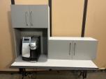 2-Piece Gray Laminate Breakroom Cabinet Set - ITEM #:445046 - Img 6 of 8