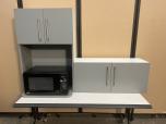 2-Piece Gray Laminate Breakroom Cabinet Set - ITEM #:445046 - Img 7 of 8