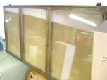Large Display Case / Cork Board - 3 glass panel doors - ITEM #:465006 - Img 1 of 3