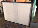 Used Glass Display Case With Sliding Doors - Grey - ITEM #:465031 - Img 1 of 1