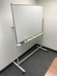 Used Mobile Whiteboard With Marker Tray - ITEM #:465042 - Img 1 of 4