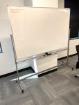 Used Mobile Whiteboard With Marker Tray - Large - ITEM #:465043 - Img 1 of 3