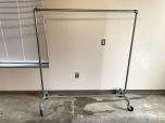 Used Rolling Garment Rack With Steel Post Construction - ITEM #:480007 - Thumbnail image 1 of 1