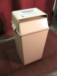 Used Lockable trash can for confidential disposal 