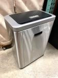 Stainless Steel Recycling Wastebasket with Black Lid - ITEM #:485008 - Img 1 of 3