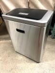 Stainless Steel Recycling Wastebasket with Black Lid - ITEM #:485008 - Img 2 of 3