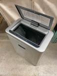 Stainless Steel Recycling Wastebasket with Black Lid - ITEM #:485008 - Img 3 of 3