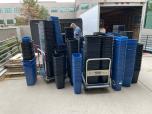 Used Used Office Trash Cans And Recycling Bins Container 