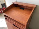 Used Presentation Podium Lectern Cherry Laminate w/ Pop-Up Power & AV Storage - ITEM #:510000 - Img 5 of 10