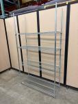 Chrome Wire Shelving Unit, 4-Tier, 48x18x86.5 - ITEM #:590023 - Img 1 of 2