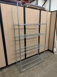 Chrome Wire Shelving Unit, 4-Tier, 48x18x86.5 - ITEM #:590023 - Img 2 of 2
