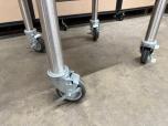 24" x 24" Stainless Steel Mobile Work Table with Shelf - ITEM #:625051 - Img 3 of 3