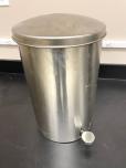 Stainless Steel Step Trash Can with Foot Pedal - ITEM #:630004 - Img 1 of 4