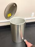 Stainless Steel Step Trash Can with Foot Pedal - ITEM #:630004 - Img 2 of 4