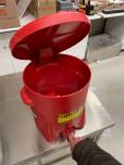 Used Oily Waste Can - Red - 6 Gallon Capacity - ITEM #:630008 - Img 2 of 2
