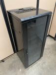 Used Sanus Server Rack With Glass Door - 27u - Black - ITEM #:665027 - Img 1 of 4