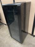 Used Sanus Server Rack With Glass Door - 27u - Black - ITEM #:665027 - Img 2 of 4