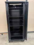 Used Sanus Server Rack With Glass Door - 27u - Black - ITEM #:665027 - Img 4 of 4