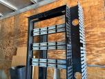 Used Open-Frame Aluminum Server Rack with Patch Panels - ITEM #:665034 - Img 3 of 3