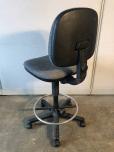 Tech chair / stool with grey fabric and chrome footring - ITEM #:705040 - Thumbnail image 3 of 3