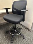 Uline Mesh Back Drafting Stool with Adjustable Arms - ITEM #:705056 - Img 2 of 4