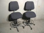 Used ESD Tech Chair - Charcoal Grey Fabric - Black Trim - ITEM #:710002 - Thumbnail image 2 of 2