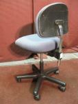 Used ESD Tech Chair - Light Blue Fabric - Black Frame - ITEM #:710004 - Img 2 of 2
