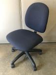 Used ESD Tech Chair - Blue Fabric - Black Frame - ITEM #:710032 - Img 2 of 6