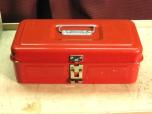 Small Red Metal Toolbox with Tray - ITEM #:715016 - Img 1 of 5