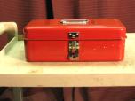 Small Red Metal Toolbox with Tray - ITEM #:715016 - Img 2 of 5