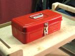 Small Red Metal Toolbox with Tray - ITEM #:715016 - Img 3 of 5