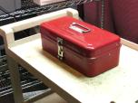 Small Red Metal Toolbox with Tray - ITEM #:715016 - Img 4 of 5