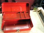 Small Red Metal Toolbox with Tray - ITEM #:715016 - Img 5 of 5