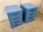 Blue Metal 3/4-Drawer Under-Workbench Storage Cabinet - ITEM #:720039 - Img 1 of 4