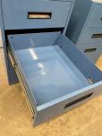 Blue Metal 3/4-Drawer Under-Workbench Storage Cabinet - ITEM #:720039 - Img 3 of 4