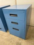 Blue Metal 3/4-Drawer Under-Workbench Storage Cabinet - ITEM #:720039 - Img 4 of 4